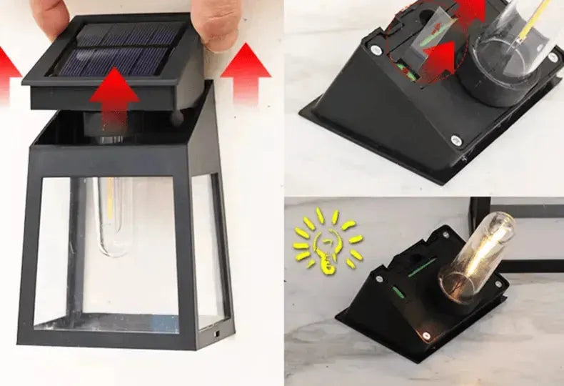 mécanisme intérieur de la lampe