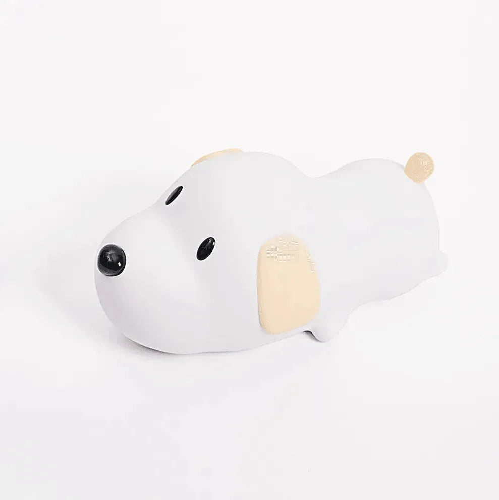 zoom produit veilleuse chiot allongé LED