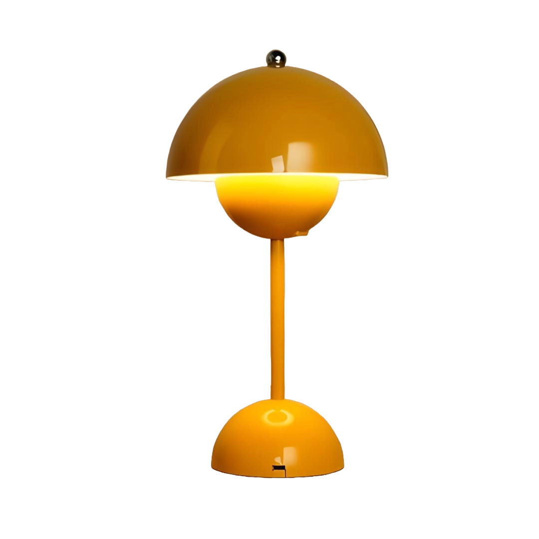 lampe flowerpot jaune sans fond