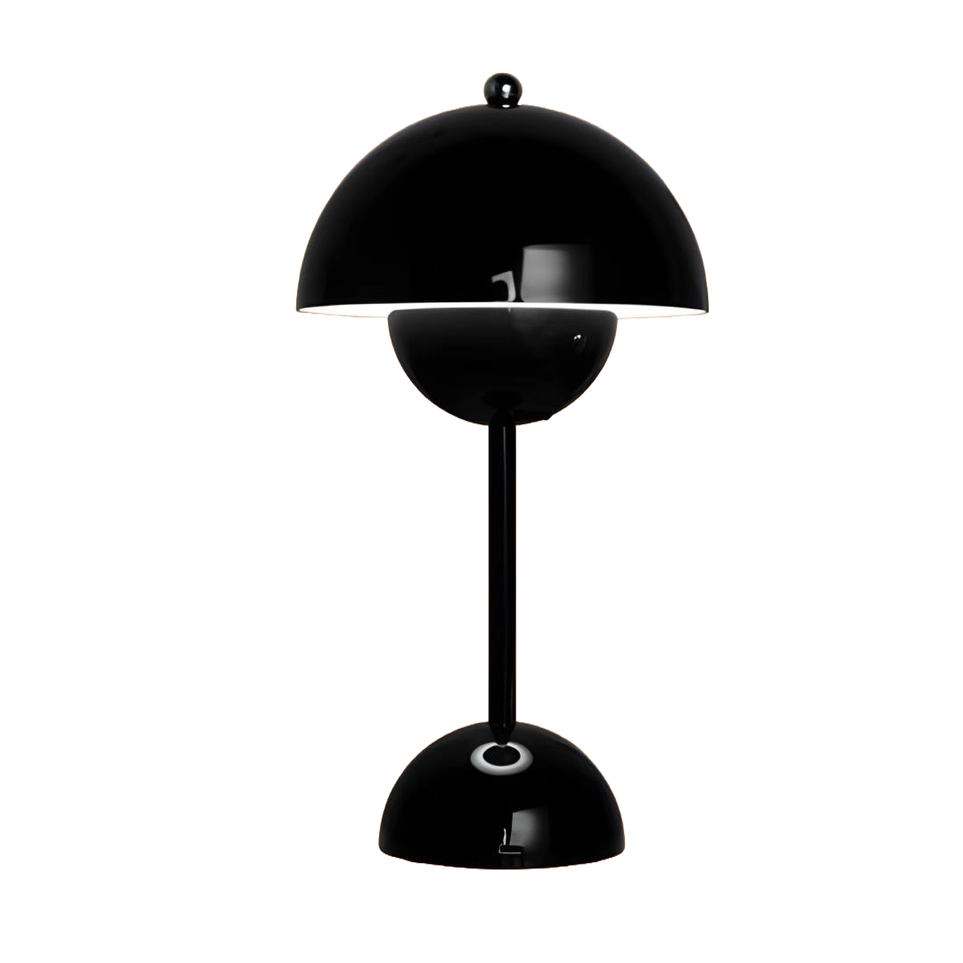 lampe flowerpot noire sans fond
