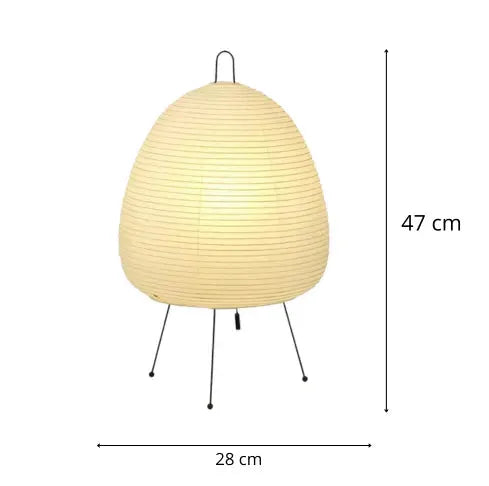 informations taille lampe en papier paper moon akari noguchi 1A