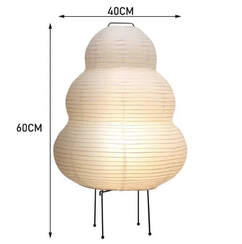 dimensions lampe en papier akari noguchi 24N totem glow