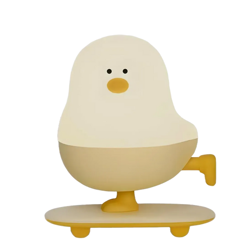 Packshot de la lampe poussin LED en position skate, sans fond e-commerce