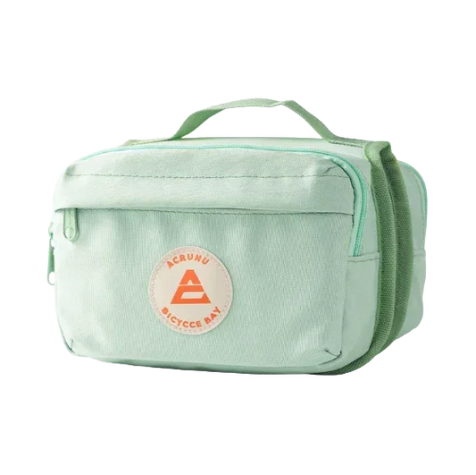 Sac de vélo vert clair pour cadre – idéal pour cyclistes urbains, visuel sans fond