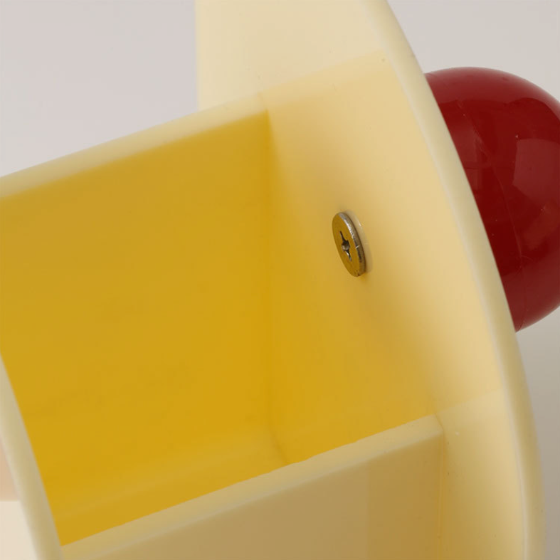 zoom intérieur porte stylos blanc et rouge