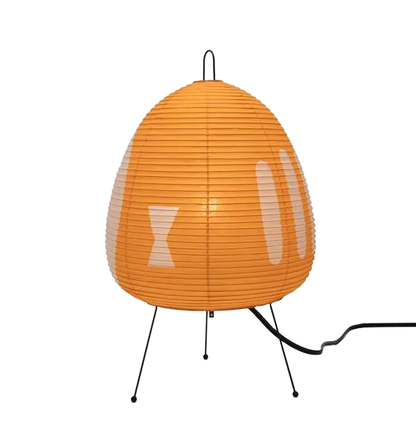 lampe en papier akari noguchi 1AY couleur orange clair sans fond