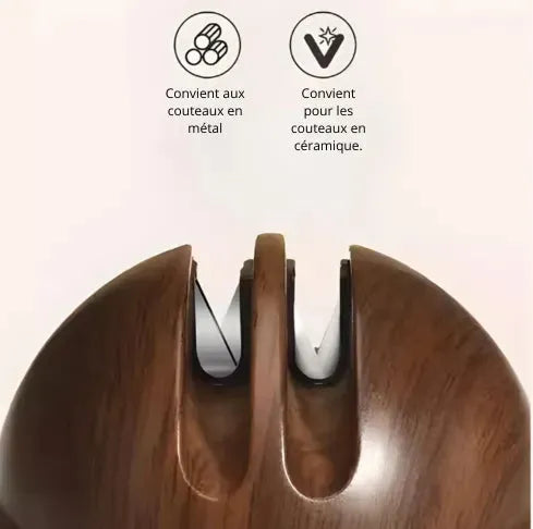 Affûteur Bydoll double fente, compatible couteaux en métal et en céramique, affûtage précis