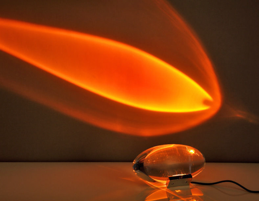 lampe italienne à projection de biais couleur couché de soleil