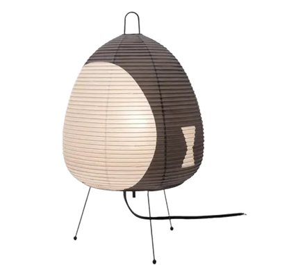 lampe en papier akari noguchi 1AG couleur noir gris sans fond