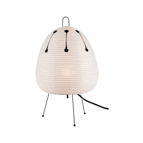 lampe en papier akari noguchi 1AD à motif sans fond, plus petit et plus centré