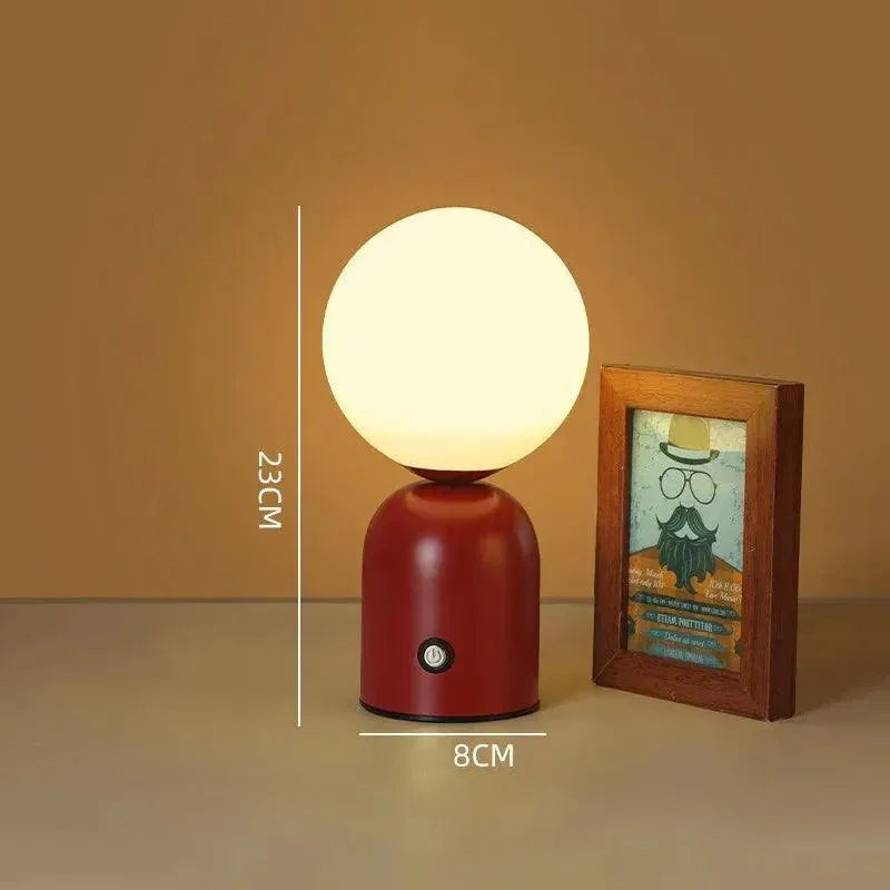 information dimensions lampe couleur rouge tête globle sweet