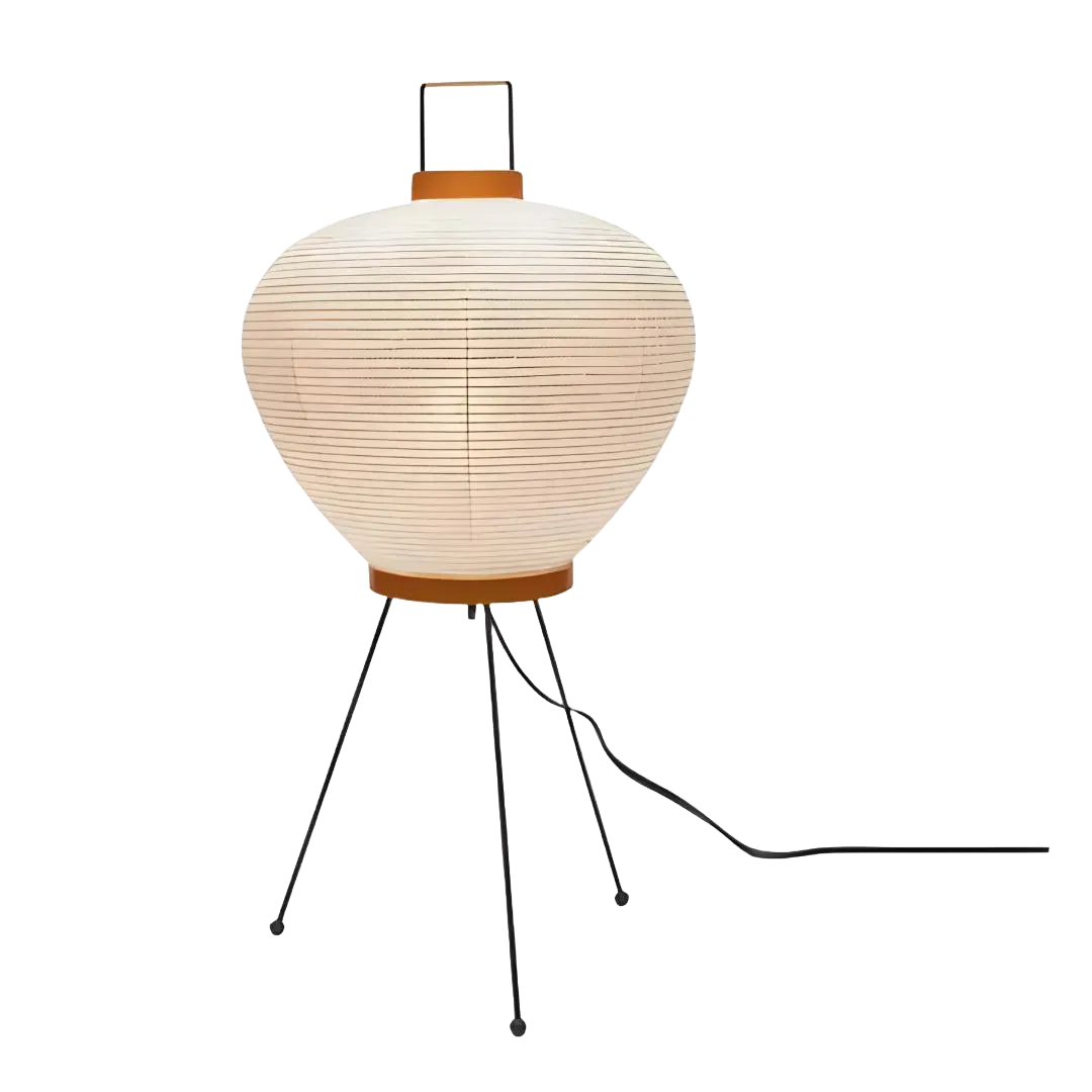lampe akari noguchi tripod en papier sans fond