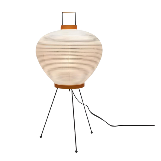 lampe akari noguchi tripod en papier sans fond