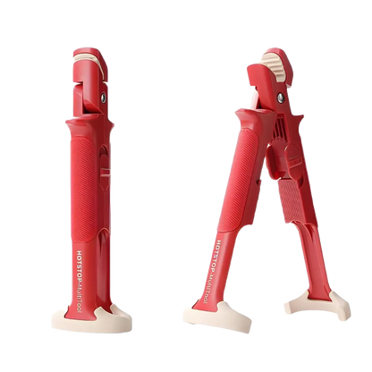 HotStop Multi Tool rouge, outil de cuisine multifonction avec pieds en silicone et mâchoires ajustables