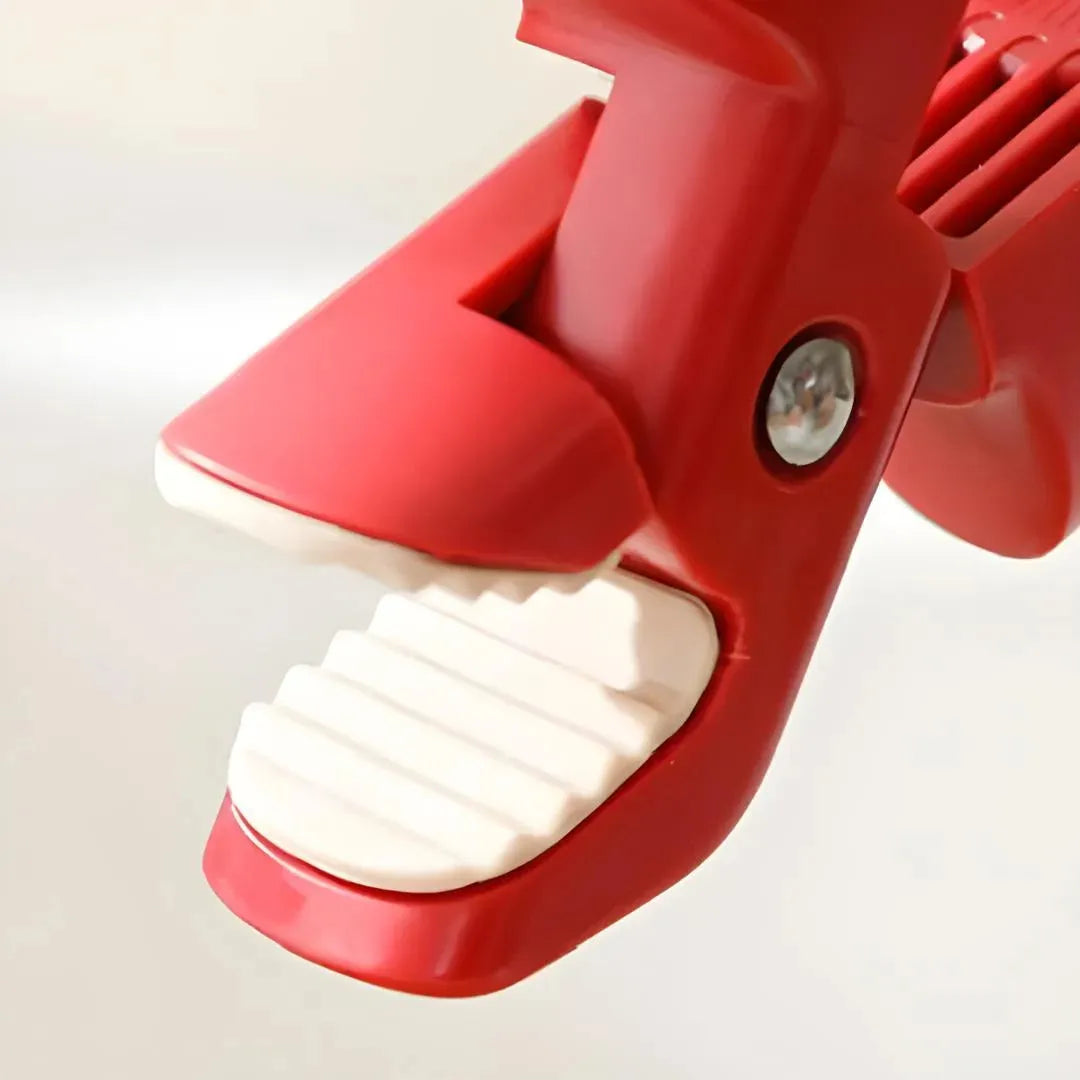 Mâchoires crantées du HotStop Multi Tool pour maintien ferme des bols, assiettes et plateaux chauds