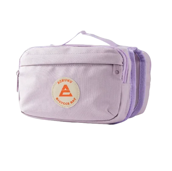 Sac de cadre vélo rose mauve – élégant et coloré, image sur fond transparent