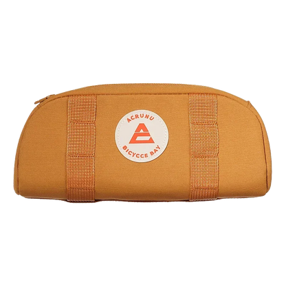 Sac de guidon vélo orange vif – sacoche de rangement robuste et colorée