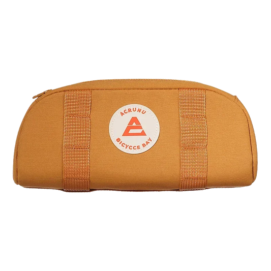 Sac de guidon vélo orange vif – sacoche de rangement robuste et colorée